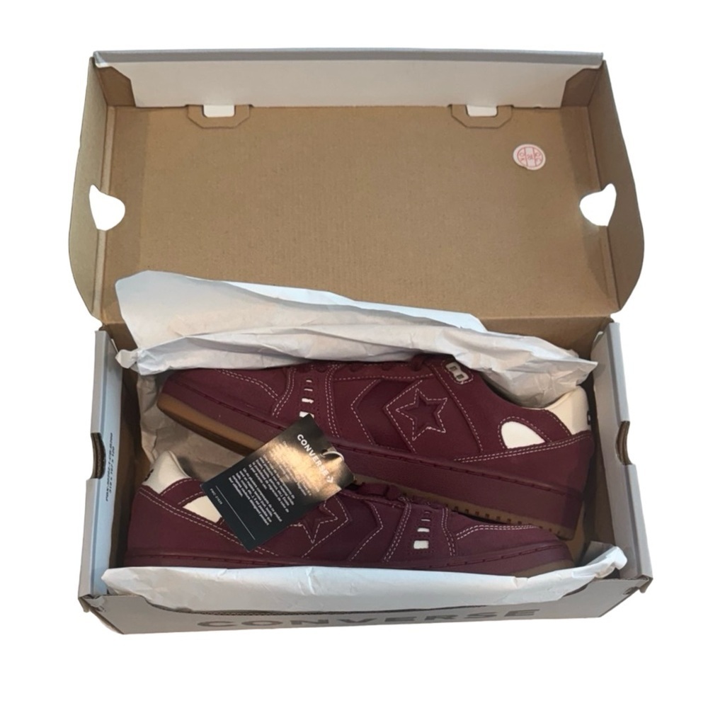 Converse Men’s AS-1 Pro Suede Skate Shoes. Dark Burgundy & Egret. Size 9.5 NWT - Picture 14 of 16